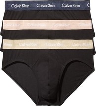 Calvin Klein Cotton Stretch Hip Briefs Mens 2XL 44-46 Black Classic Fit ... - £20.91 GBP
