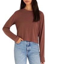 Z Supply lupita crop long sleeve top in ESPRESSO - size M - £28.74 GBP