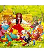 1996 Snow White 7 Dwarfs Puzzle Vintage Frame Tray Dancing Playmore 12 P... - $556.66 MXN