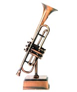 Trumpet on Stand Die Cast Metal Collectible Pencil Sharpener - £6.37 GBP