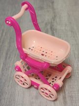 Pink-Adorable Fashion Doll Baby Carriage I Stroller for Baby Toy-for 11.5&quot; - £3.92 GBP