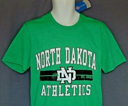 North Dakota Fighting Sioux T-Shirt Hawks Men&#39;s Size Medium Large Green Vintage - £13.30 GBP