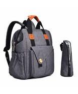 Baby Diaper Bag w/ Insulated Bottle Pockets, Mopee Large Capacity Nappy ... - £34.78 GBP