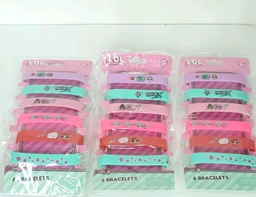 Lol Surprise Bracelet Lot of 18 Rubber Dress up Wristbands jewelry Party Favor
