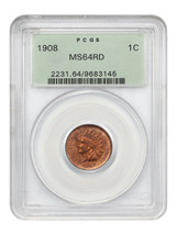1908 1C Pcgs MS64RD (Ogh) - £304.60 GBP