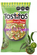 5X TOSTITOS SALSA VERDE CHIPS - 5 BAGS OF 65g EACH - FREE SHIPPING - £11.85 GBP