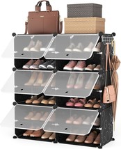 Rojasop Portable Shoe Rack Organizer 6-Tier Shoe Cabinet 24-Pair Shoe Or... - £49.38 GBP