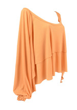 FREE PEOPLE We The Free Womens Top Long Sleeve Malibu Orange Size XS OB1... - £39.18 GBP