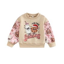 0-3Years Christmas Baby Sweatshirt Newborn Infant  Boy Girl Letter Print Long Sl - £46.97 GBP