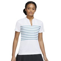 Nike Womens Dri-FIT Victory Short Sleeve Striped Polo DH2304-100 White S... - £47.68 GBP