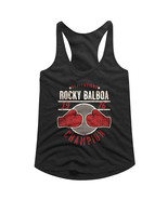 Rocky Balboa Boxing Heavyweight Champion 1976 Women&#39;s Tank Top Gloves Ra... - $24.50+