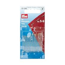 Prym Hand Sewing Needles Sharps 5 - 9 Assorted, Silver with Gold Eye  - $6.00