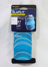 NEW Nite Ize SlapLit Insulated LED Blue Drink Wrap Glow / Flash Modes SLDW-03-R3 - £7.79 GBP