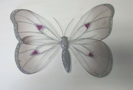 Pack of 2 Jumbo Butterfly Wall Décor  14&quot; x 9&quot;  Random Colors Shipped - £9.39 GBP