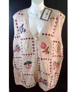 Vintage White Stag Sweater Vest Women 20W - NWT - $13.86