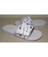 Champion Size 10 M LOGO SLIDE White Sandals New Men&#39;s Shoes - £77.79 GBP