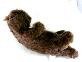 Vtg 1975 Dakin Pillow Pets Otter Holding Shell 11&quot; Stuffed Plush nut she... - $10.88