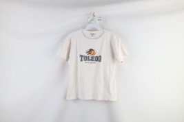Vtg Y2K 2003 Minor League Baseball Womens XL Ribbed Toledo Mud Hens T-Shirt USA - £31.54 GBP