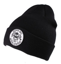 Dope Couture Black MC Motor Cycle Patch Beanie - £11.94 GBP