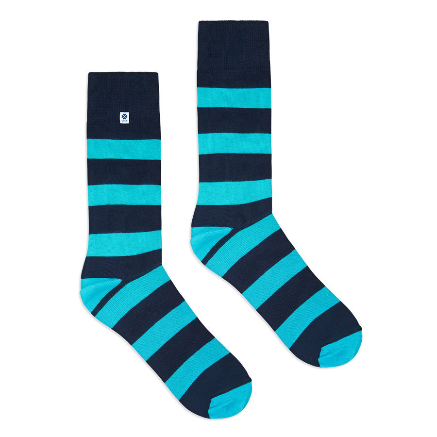 Blue Stripes Socks - $8.40