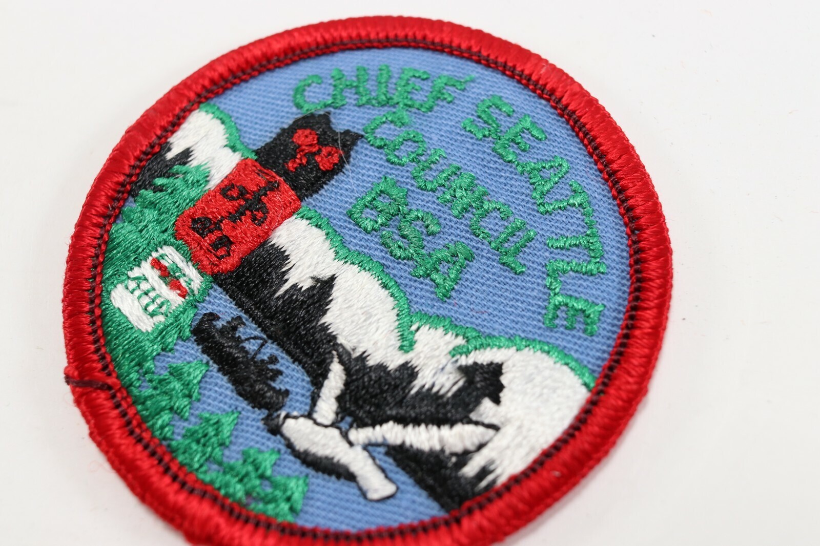 Vintage Chief Seattle Council Twill T Boy Scouts of America Camp Patch Item image 2
