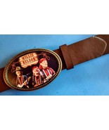 &lt;&gt; Photo  Epoxy PHOTO MUSIC BELT BUCKLE &amp; Brown Bonded belt - $24.70