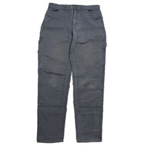 No Boundaries Carpenter Straight Double Knee Gray Work Pants Mens Size 34x30 - £19.48 GBP