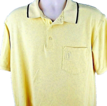 PGA Tour Shirt Size X-Large Flex Fit Yellow Golf  Front Pocket Logo Wear Polo - £11.58 GBP