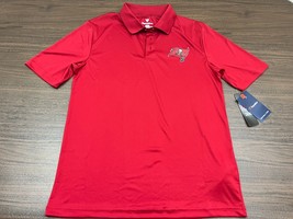 Tampa Bay Buccaneers Men&#39;s Red Short-Sleeve Polo Shirt - Fanatics - Medium - NWT - £9.38 GBP
