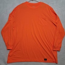 Dickies Men&#39;s Safety Shirt Sz 3XLT Orange Polyester Work Shirt Big &amp; Tall - £14.06 GBP