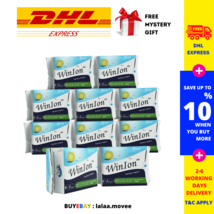 10 X Winalite WinIon Sanitary Napkin Girl Menstrual Pads with Wings (80 ... - £61.28 GBP