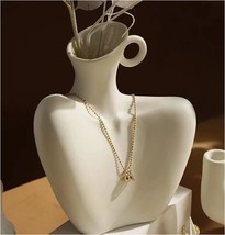 White Katoonx Ceramic Female Form Body Shape Flower Vase For Home Decor. - £29.09 GBP