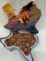 Texas Longhorn Gift Tin with Cinnamon Roasted Nuts - $30.00