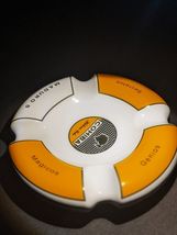 Ceramic Cigar Ashtray White and Gold Measures 8.5" Diameter NIB image 2