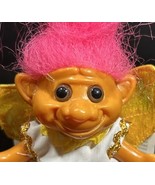 Vintage  Troll Doll, Rare Angel Pink Hair w/ Wings -clean - $9.45