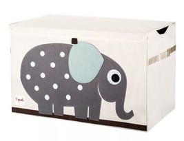 Kids Elephant Toy Chest 3 Sprouts Children’s Storage Trunk Nursery Room ... - $38.60