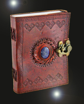 Haunted journal 50X SCHOLAR ENHANCED WISH MAGNIFIER MAGICK LEATHER WITCH Cassia4 image 2