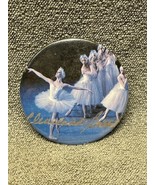 Vintage Cleveland Ballet Button Pin Badge KG Dancing Ballerina Nutcracker - $9.89