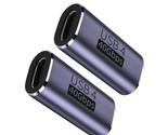 Usb C Female To Female Adapter 2Pack, 40Gbps Usb4 Adapter Support 100W, ... - $15.99