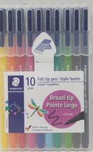 Staedtler Triplus Broadliner Felt Tip Pens - Assorted Colors, Set of 10 - $18.80
