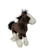 Gund Dale Brown White Clydesdale Horse Plush Stuffed Animal 42984 13&quot; - £16.34 GBP