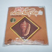 VTG 1978 Jiffy Needlepoint Dall's Cone Shell Kit 5103 Nancy Overton NOS Sealed - £9.23 GBP