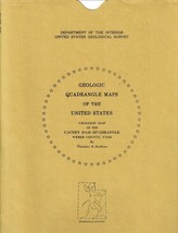 USGS Geologic Map: Causey Dam Quadrangle, Weber County, Utah GQ-790 - $12.89