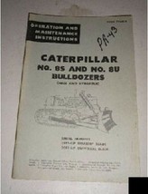 Caterpillar Cat No 8S 8U Bulldozers Operation Maintenance Manual - £16.45 GBP