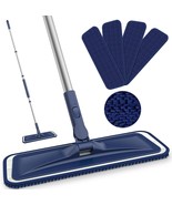 Microfibre Mops for Cleaning Floors - BPAWA 150Cm Flat Floor Mop with 4 ... - $35.98