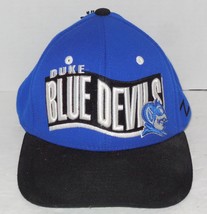 Vintage 2000&#39;s Duke Blue Devils Zephyr SnapBack Hat Cap Blue White Black - £36.99 GBP