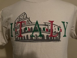 Vintage Italy Tourist T-Shirt Size Med Delta Magnum Weight Cotton Experience Inc - £10.08 GBP