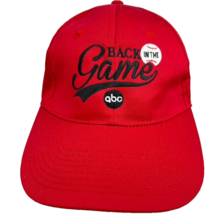 Back In The Game ABC Television Baseball Hat Cap Adjustable Embroidered Red - £27.81 GBP
