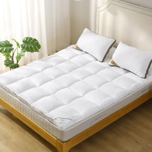 Extra Thick 2Inch Mattress Topper Pillowtop Bed Soft Cover Cooling Matre... - £41.30 GBP+
