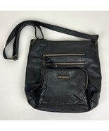 Stone &amp; Co. Black Faux-Leather Crossbody Bag Purse - $369.07 MXN